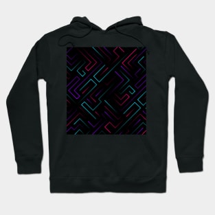 Future Maze Lines Synthwave Hoodie